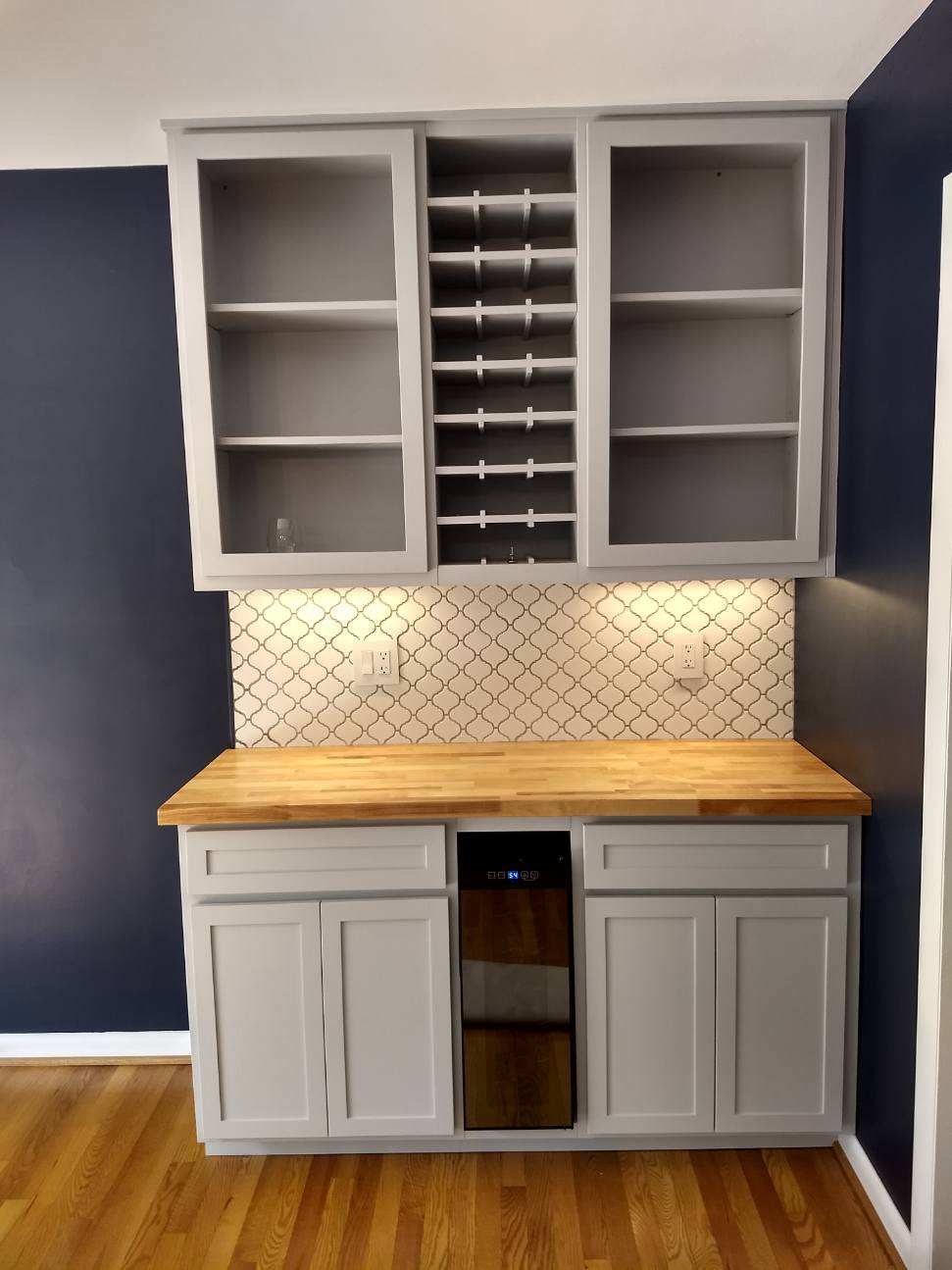 Transitional Kitchen With Contrasting Dark Walls Kitchen Remodel by Kellgard General Contracting project photo 2